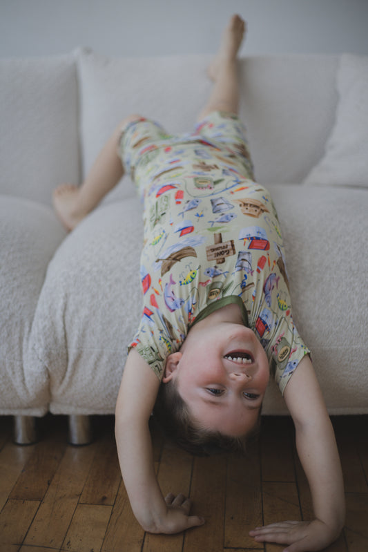 Gone Fishing Short Set