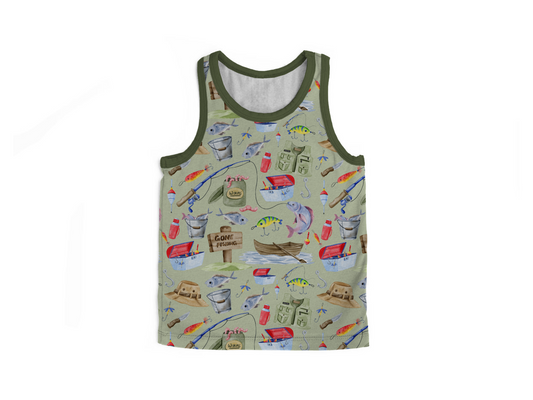 Gone Fishing Tank Top