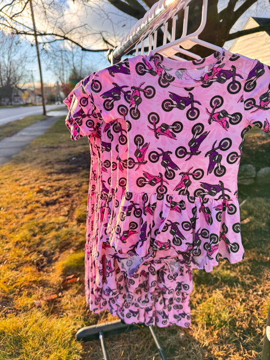 Braap Like a Girl Twirl Dress