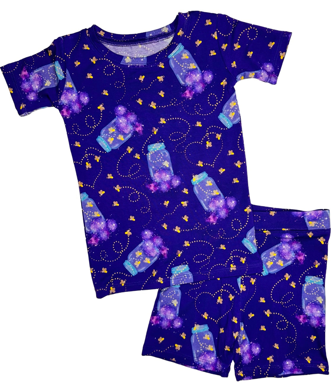 Light Up the Night - Purple Short Set